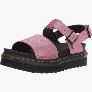 Dr Martens sparkly pink chunky sandals